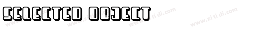 selected object字体转换